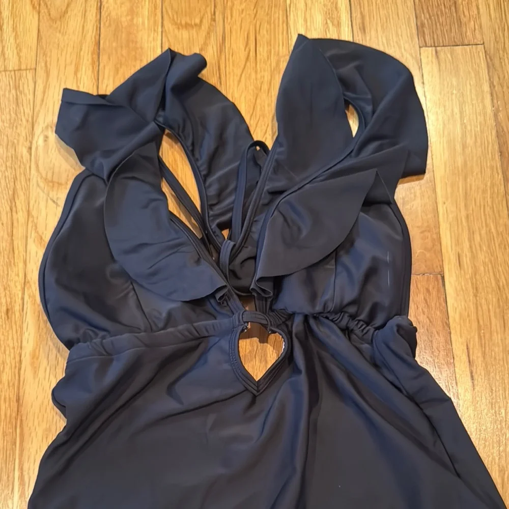 Black One-Piece Swimsuit - Picture 2 of 3